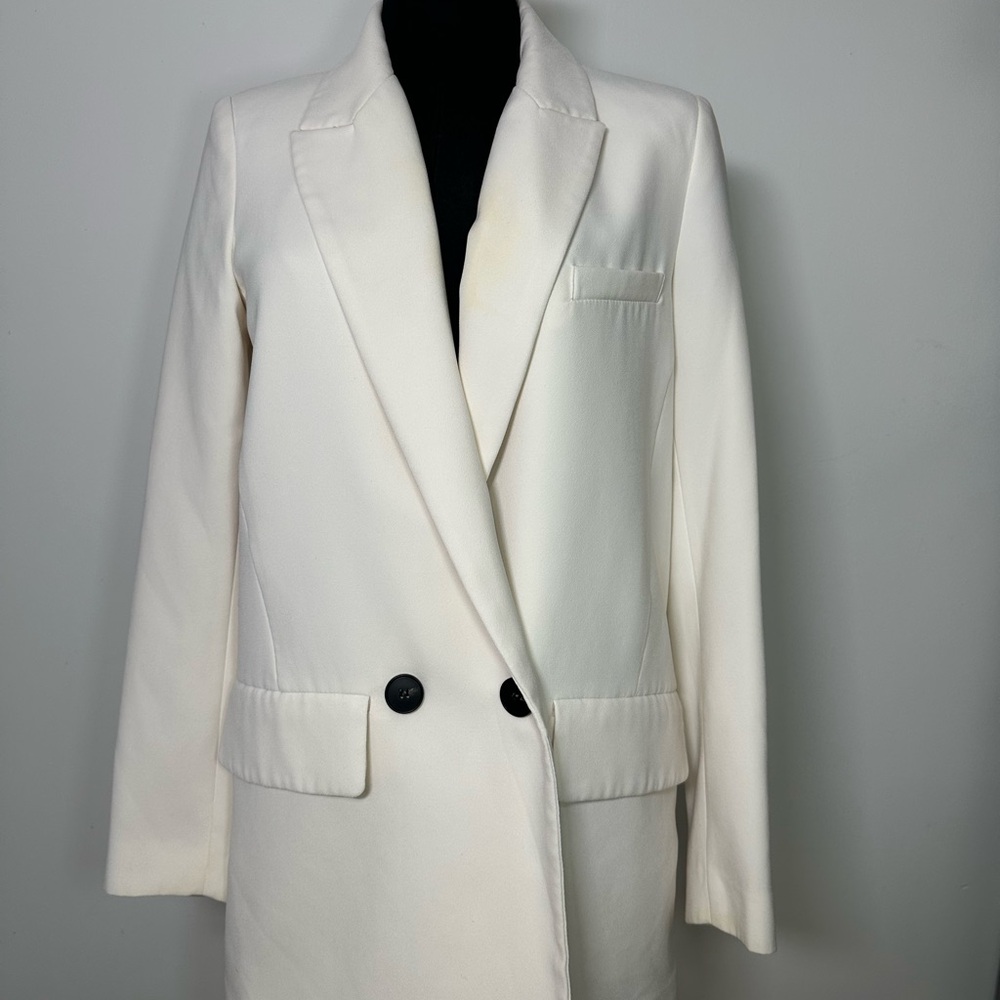 Zara Elegant White Women's Blazer